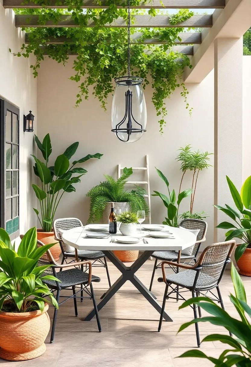 Nature's⁢ Palette:⁣ Incorporating Plants and Greenery into⁣ Your⁤ Dining Decor