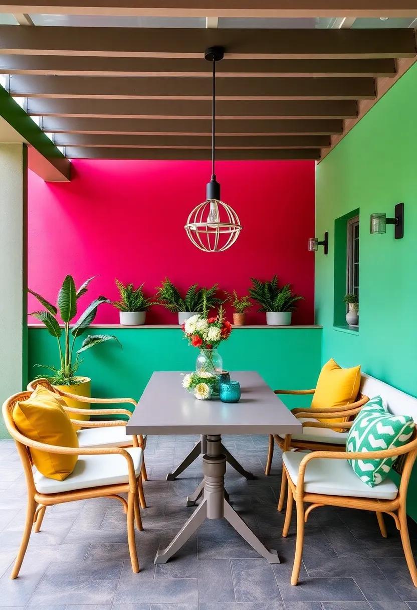 Vibrant Color Palettes: Bold‍ Hues That Spark ‍Joy ⁤in Your Outdoor ‌Dining Space