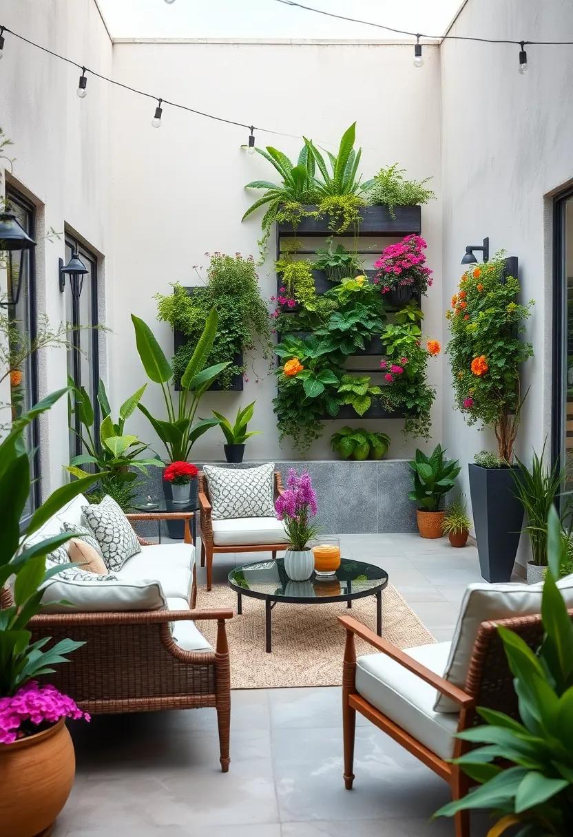 Artful ​Vertical ​Gardens Creatively​ Enhancing small Spaces