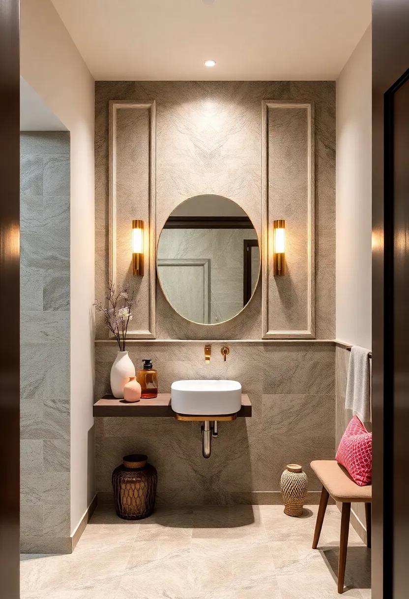 Artisan Touch: Handcrafted Wall Finishes for a Unique Powder⁣ Room Experience