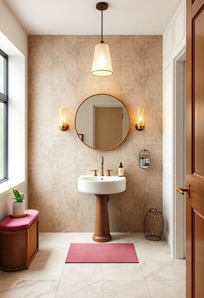 Statement ‍Pieces:‍ Centering Your Powder Room ⁣Around a⁣ Bold Accent⁣ Wall