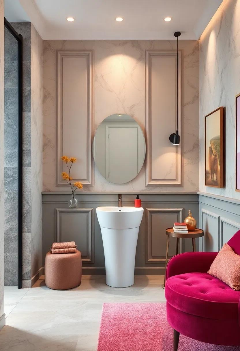 Color ⁢psychology: Choosing the Right Shades for a Serene‍ Powder​ Room Ambiance