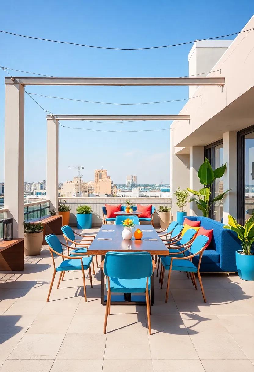 Contemporary Flair: Clean, modern ​furnishings mixed with bold color choices provide‍ a fresh and ⁢vibrant dining​ atmosphere