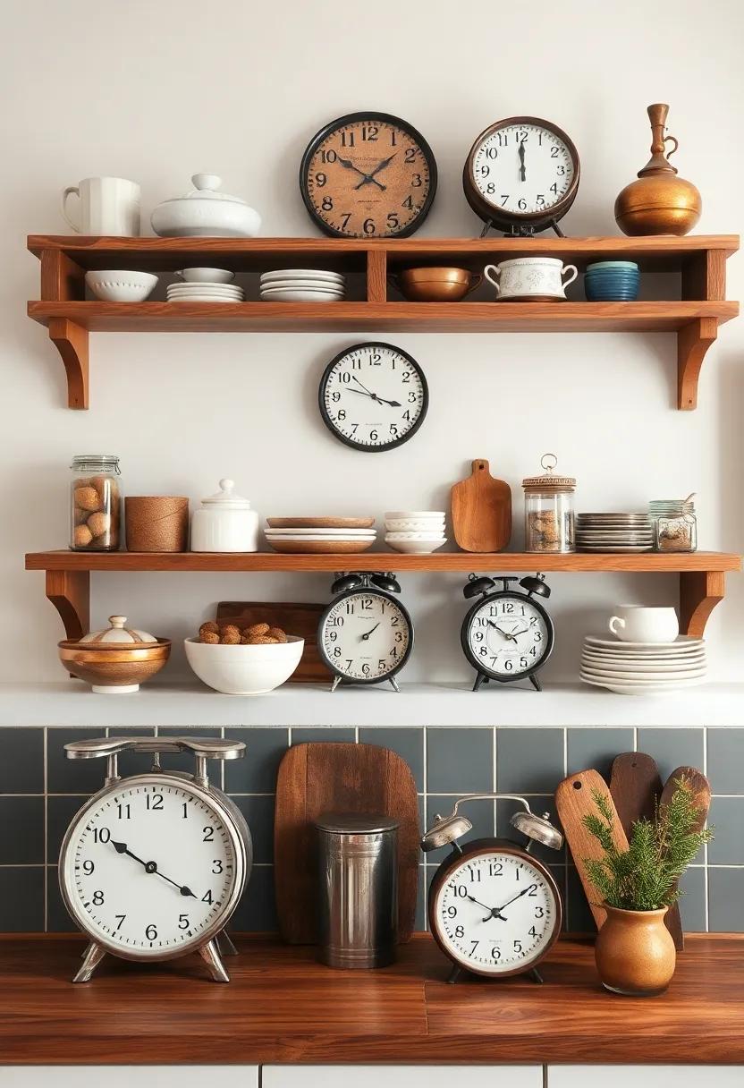 Incorporate a ⁣few antique finds ‌like​ vintage scales or clock faces among your kitchenware for an unexpected ⁢touch of⁤ nostalgia