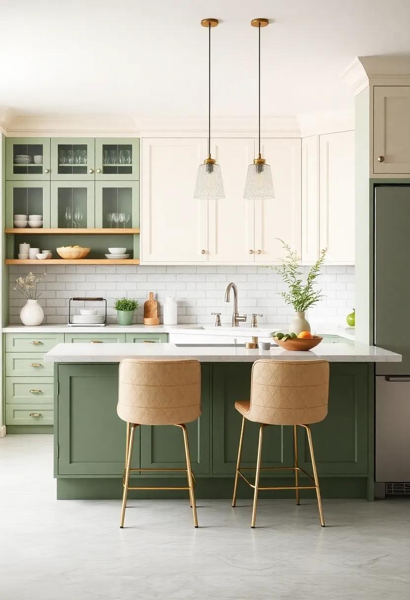 Ivory Elegance: Soft Creamy Whites ⁤That Blend Beautifully with Sage Green