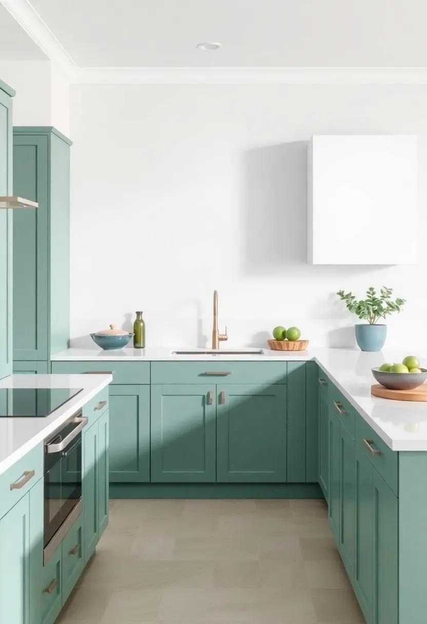 Elegant Blues: Choosing the Right Shades to Complement sage Green ⁢Cabinets