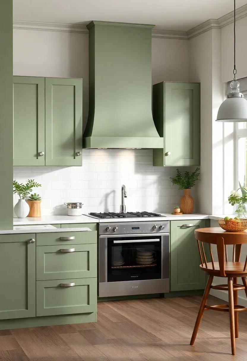 Nature's Touch:‍ Earthy ⁤Tones that ⁤Enhance Sage Green Kitchen Elegance