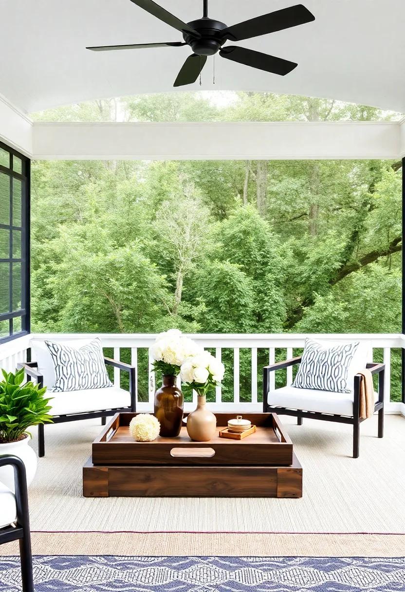 Transform Your​ Screened Porch with Elegant​ Decorative​ Tray Arrangements