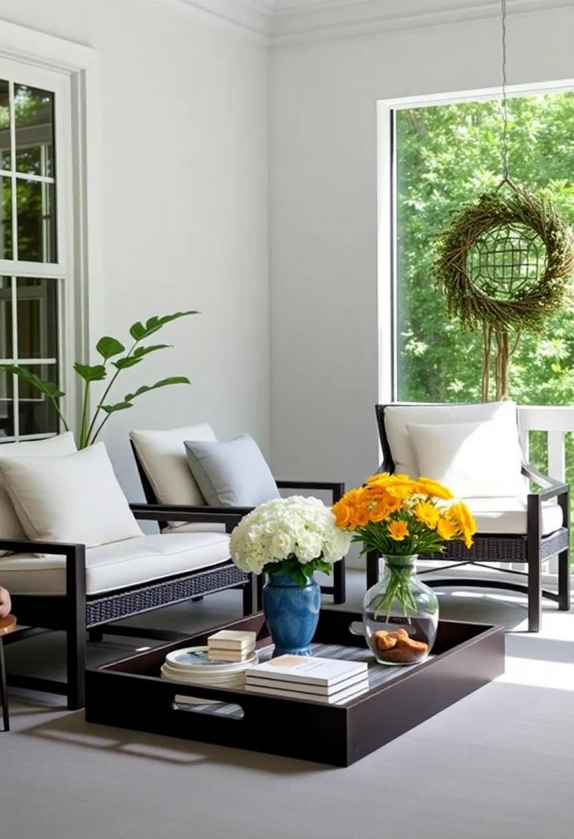 functional Art:​ Use Trays for⁣ Stylish ​Organization⁤ in Your Screened Porch