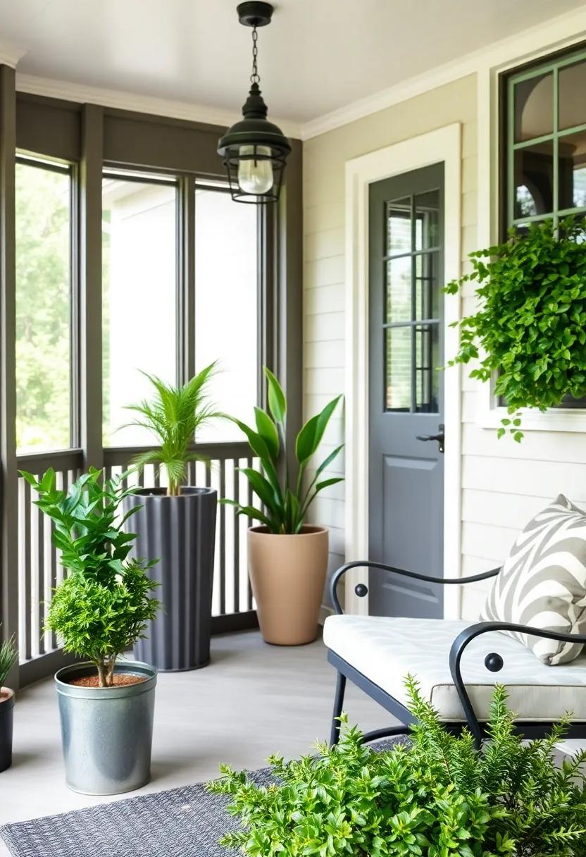 Functional ⁣beauty: Stylish Metal ‌planters for Your Screened Porch Greenery