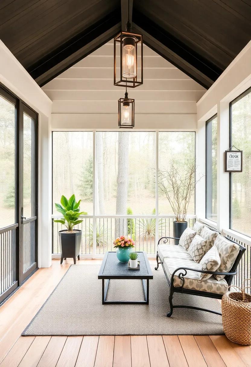 Inviting Elegance: Incorporating ‍Metal Accents ⁢into Your Screened Porch Design