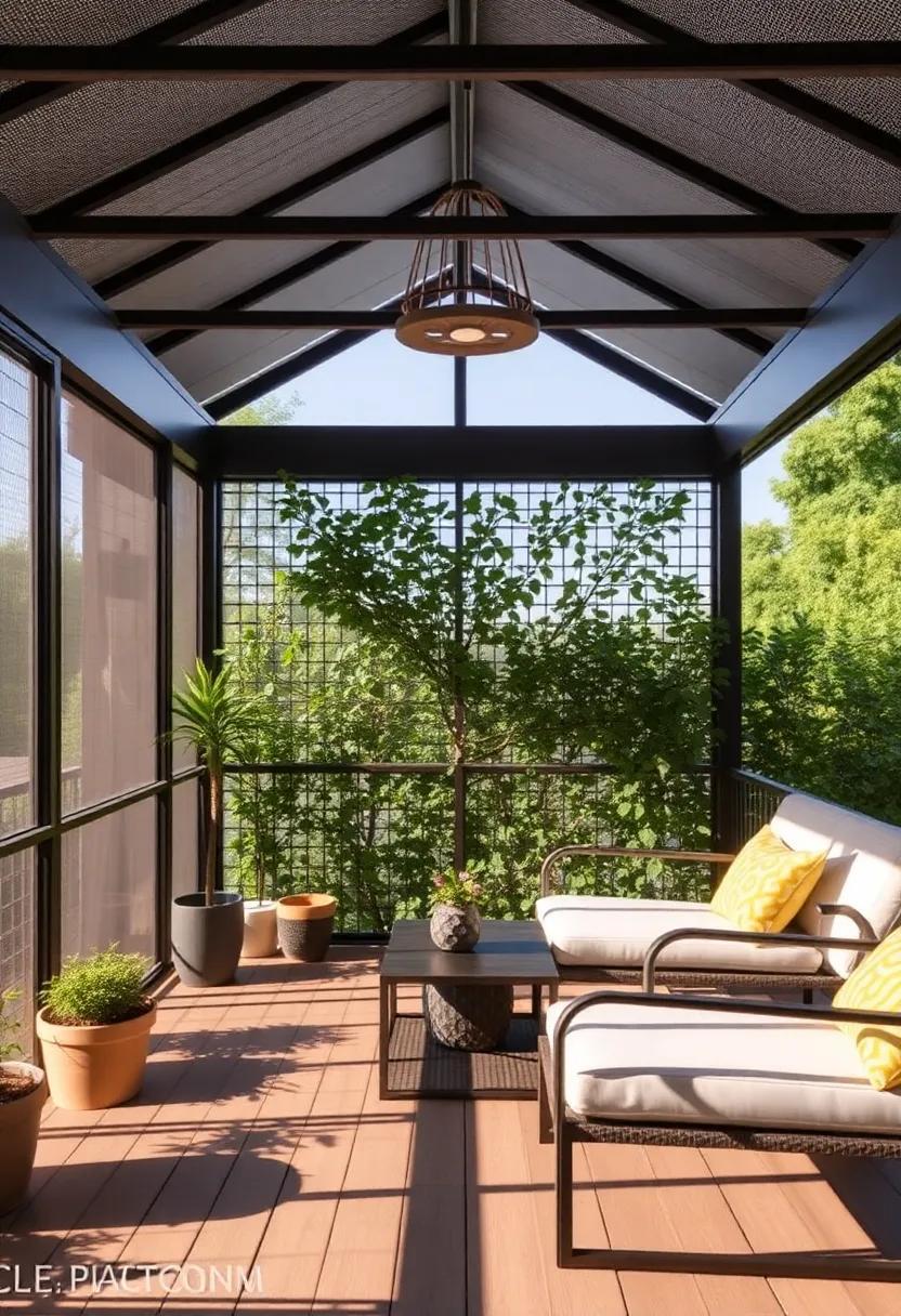 Urban Oasis: Achieving a Modern Chic Vibe with Metal Pergolas and Trellises