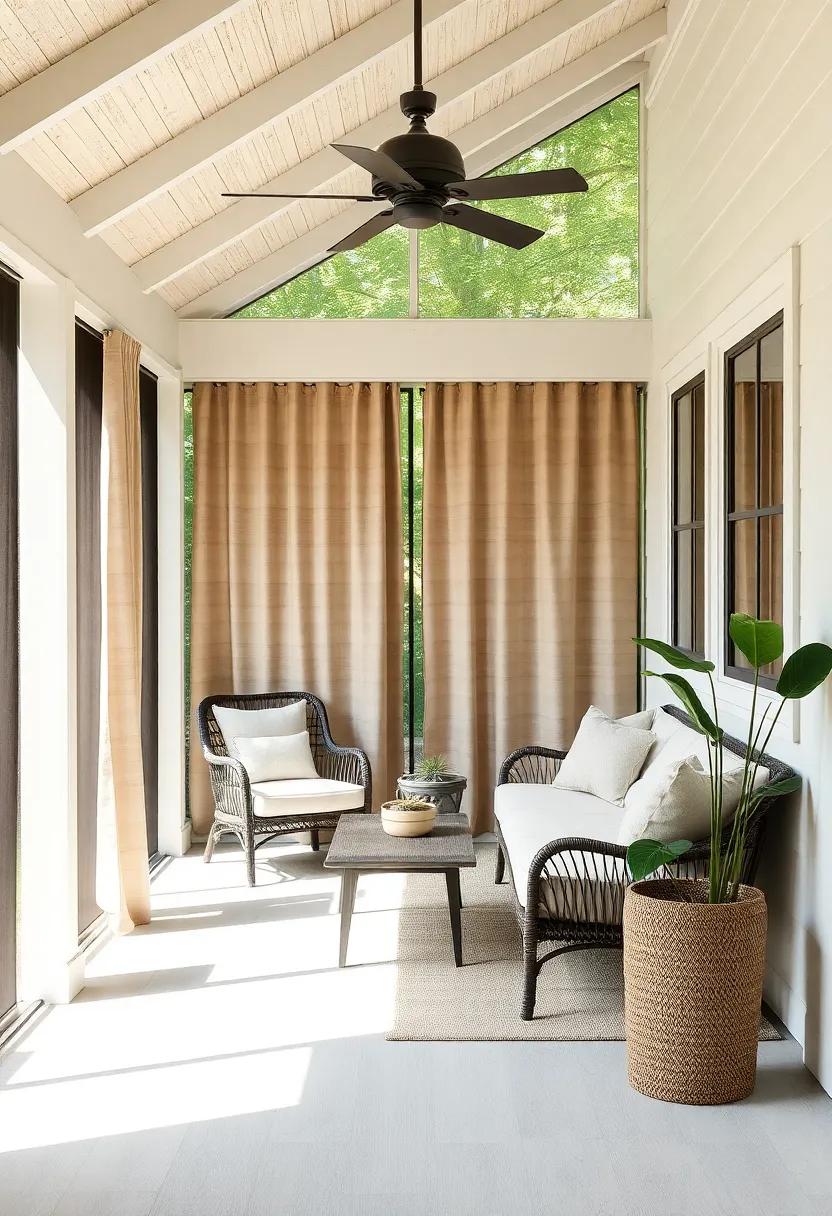 Explore⁢ outdoor fabric ⁢that mimics⁤ natural materials, like bamboo​ or ‍linen, for a sophisticated look