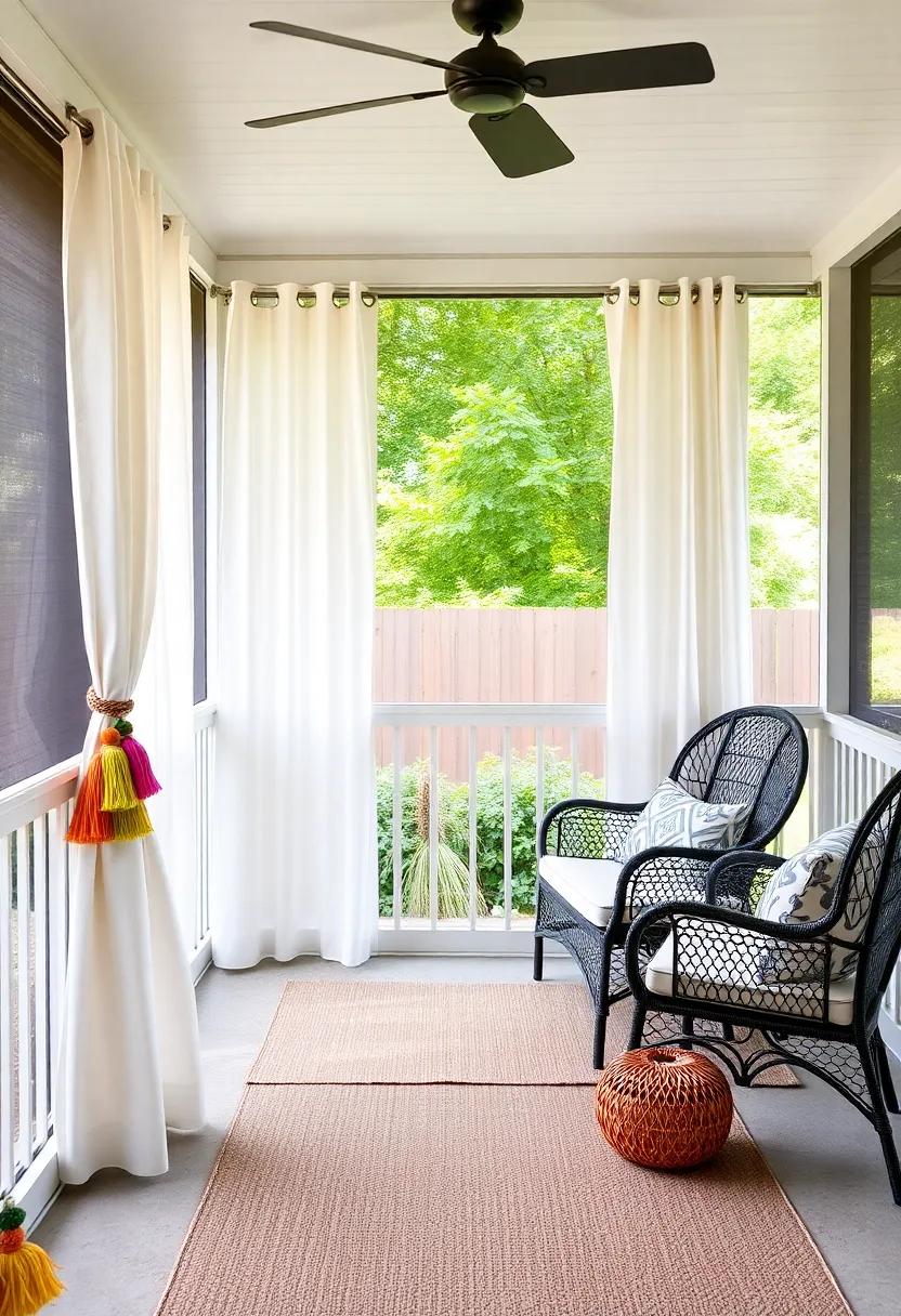Hang colorful tassels or ornaments at the curtain ties for ⁣a playful⁣ touch
