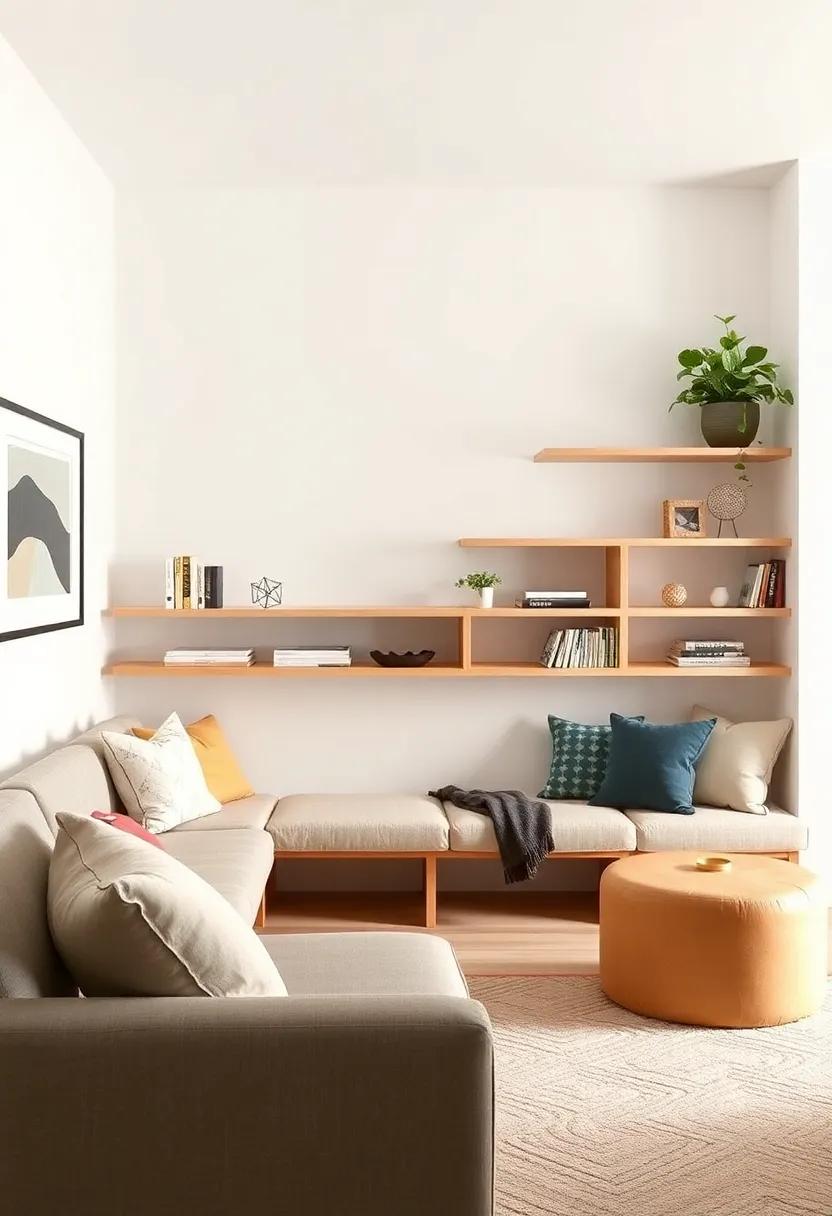 Wall-to-Wall Shelving​ with ​Built-in Foam Seating: Opt for⁣ wall-to-wall​ shelving‍ incorporating cushioned‍ foam seating for ‌a ⁢cozy, multi-functional arrangement