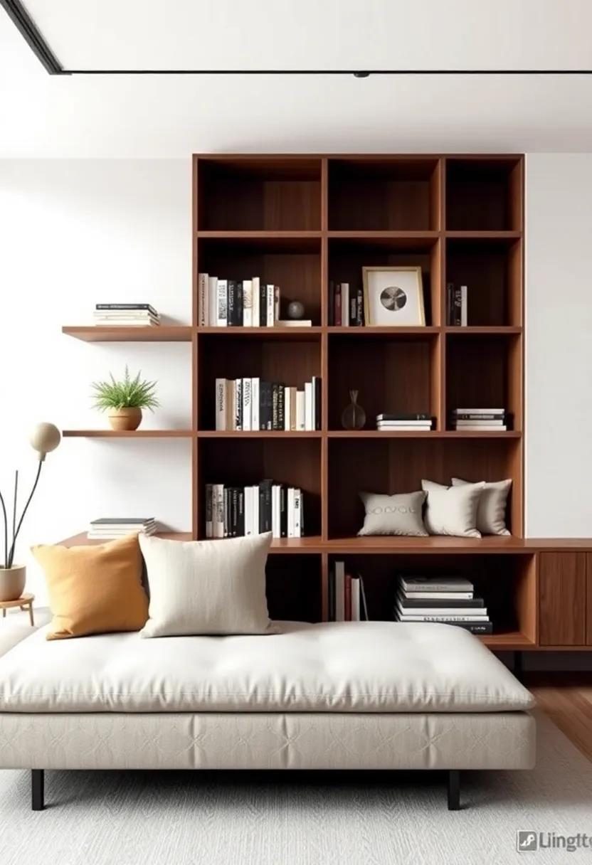 Bookshelf⁢ Sofa Combination: Design a custom piece ⁣that merges a long bookshelf with an‍ integrated ​sofa,⁤ creating‍ a seamless transition⁣ between storage⁤ and relaxation