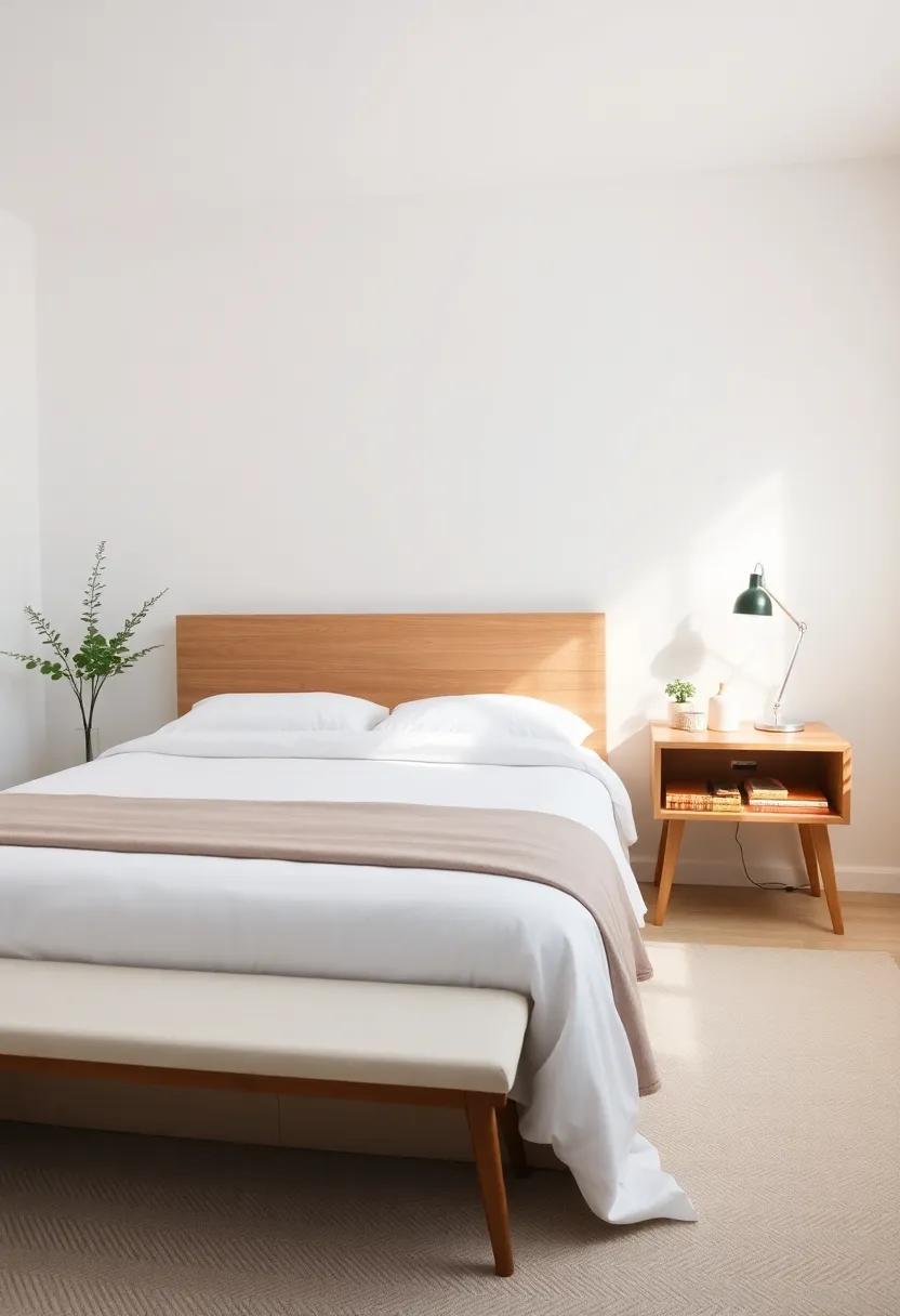 Minimal ‍Furniture: Opt for essential ‍pieces like‍ a bed, a‌ bedside table, and perhaps a simple bench⁢ to avoid​ clutter