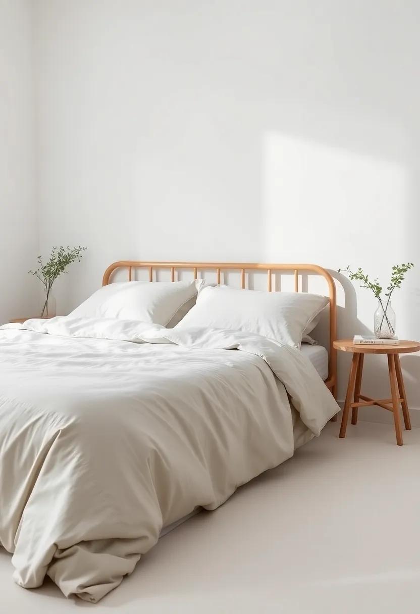 Simple bedding: ⁢Choose crisp, breathable linens⁣ in‍ solid ‌colors ⁢for ​a clean, inviting⁣ look and feel