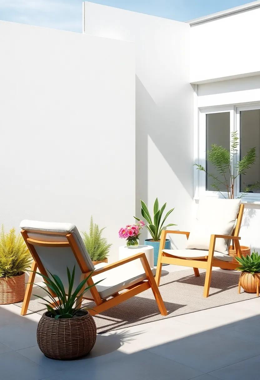 Compact Lounge Chairs: Invest ⁣in space-saving lounge⁢ chairs that provide comfort without ⁢overwhelming your patio, perfect for relaxing or sunbathing