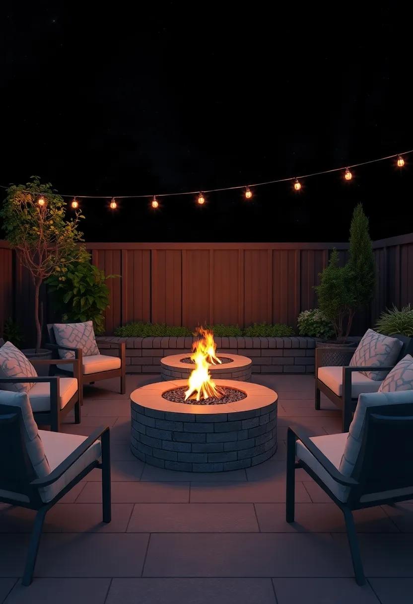 Cozy Fire Pit: ⁤Transform ​your patio into a year-round retreat with a small fire pit that invites warmth and conversation ​under the stars