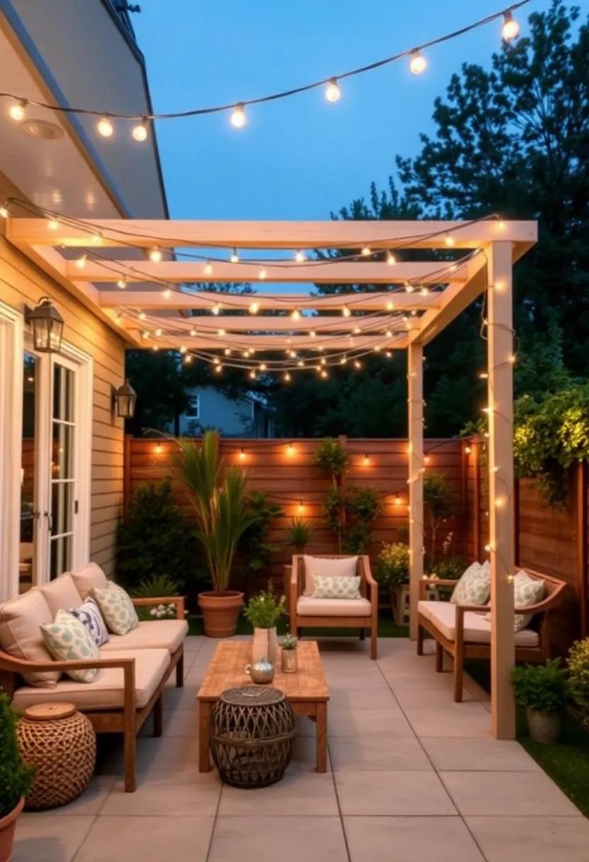 Hanging Fairy Lights: String delicate fairy lights overhead to create a magical atmosphere,⁣ perfect⁢ for evening gatherings or ⁣quiet nights