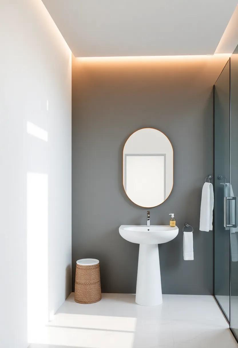 elegant ⁢Mirror Designs That Enhance Light⁣ and space in Contemporary ⁤Bathrooms