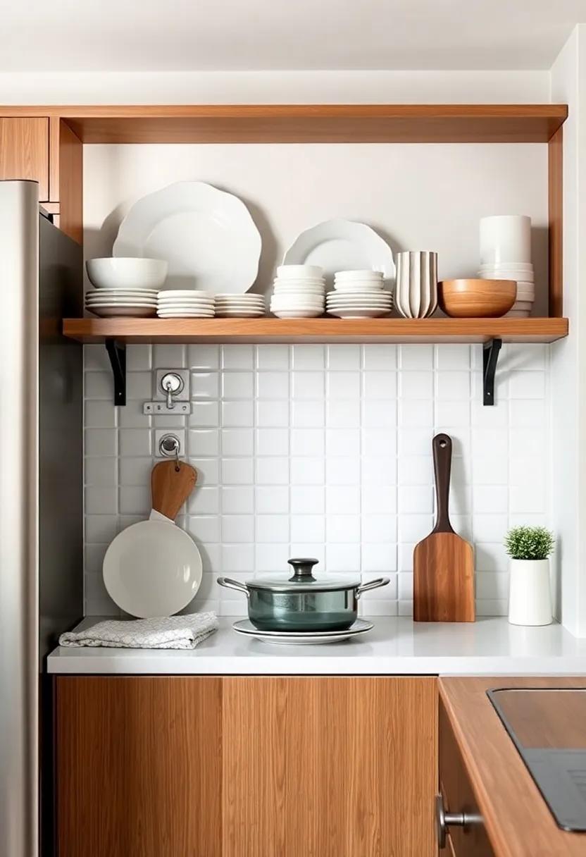 Open Shelving Techniques Showcasing Beautiful Dishware ⁤And Cookware