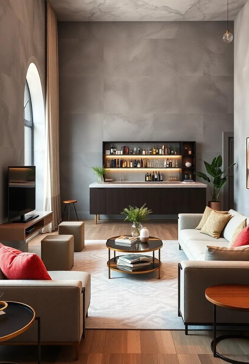 Chic⁣ Bar Carts ⁢That Elevate Your Small Living Room ⁢Aesthetic