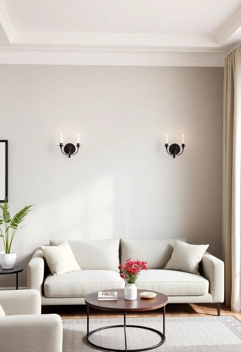Embrace ‌the elegance of⁢ wall sconces with an‌ antique finish to ‌create a⁣ vintage-inspired look in ⁣your small living room