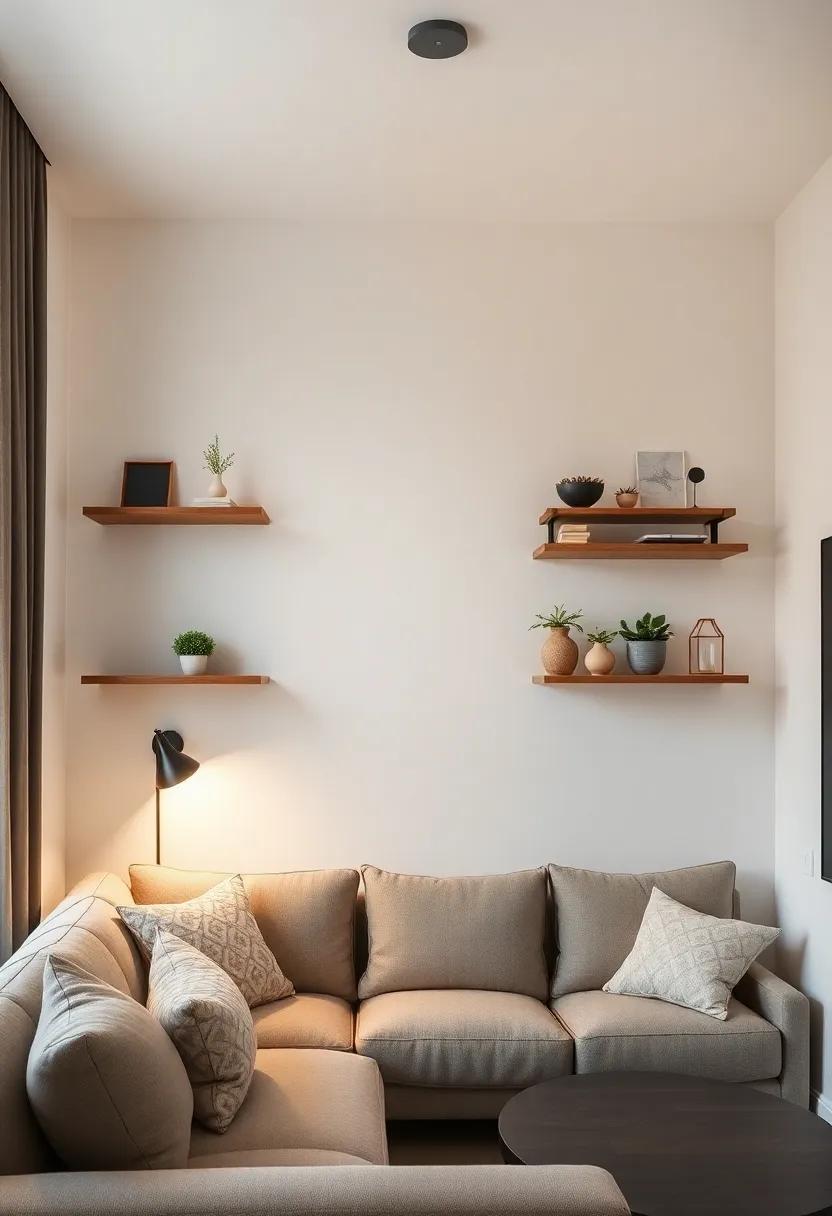 Layer your lighting by ⁤combining ⁢wall-mounted fixtures with decorative shelves to incorporate both functionality and style