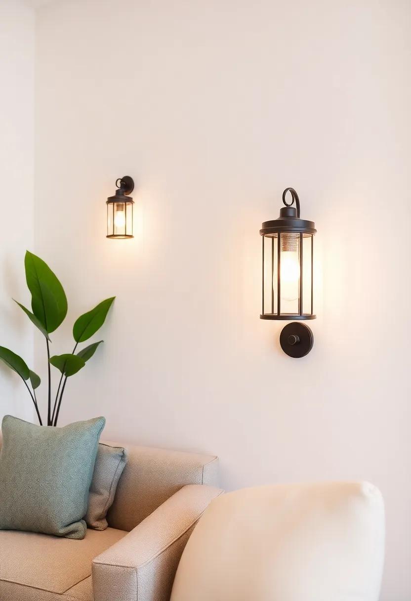 Incorporate decorative lantern-style ‌wall lights to bring a touch of the outdoors⁤ inside, enhancing the⁤ charm ⁢of your living ‍area