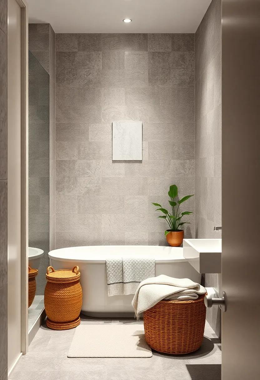 Linen Storage:‍ Invest in a chic⁣ linen closet or basket system⁣ to neatly store ‍bathroom⁣ linens out‌ of ‌sight