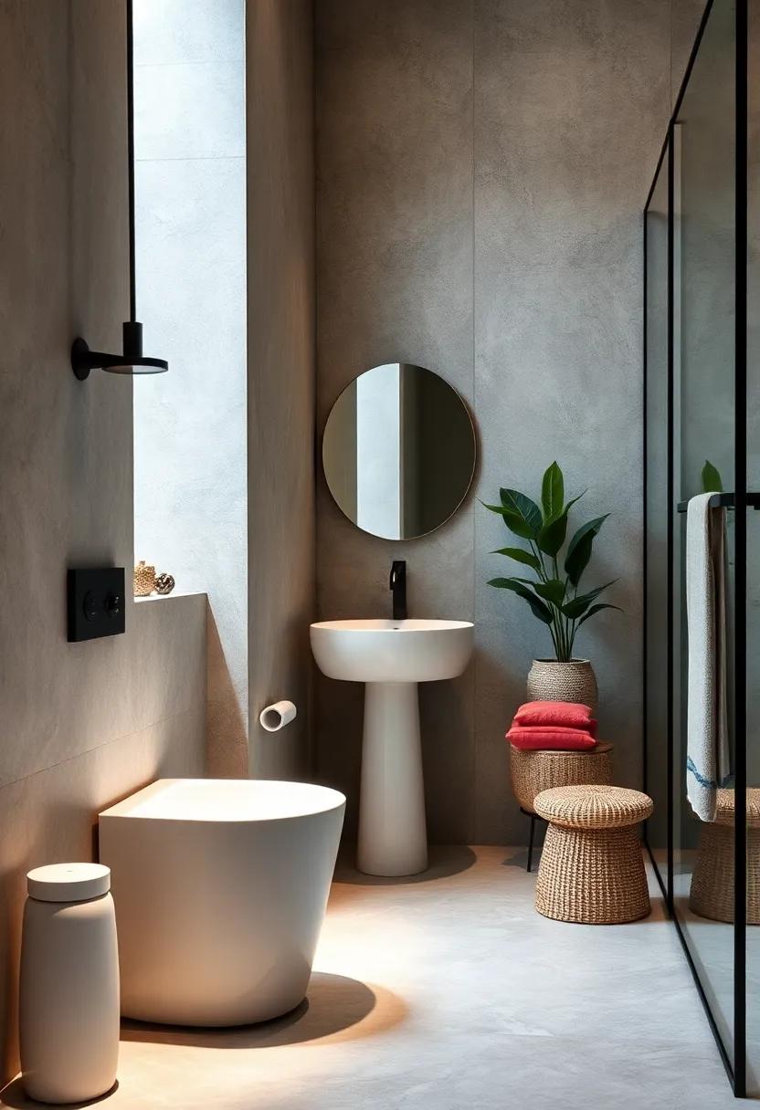 Simple Sink Designs: select a ‌pedestal⁤ sink or wall-mounted basin to keep the​ floor area open and ⁤free of⁣ visual clutter