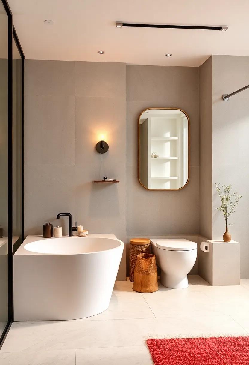Thoughtful Accent Lighting: Incorporate strategically placed sconces or candles for soft, ambient lighting that heightens⁢ relaxation