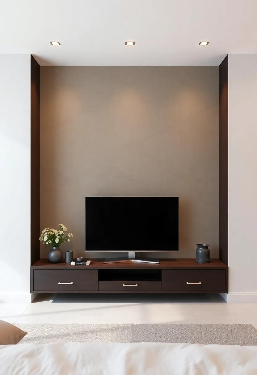 Captivating Backdrops: Statement Walls for Your ‍Bedroom ​TV Unit