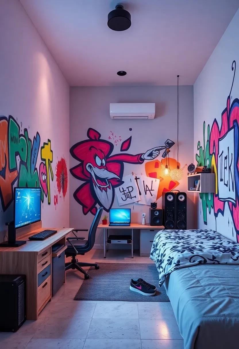 Integrating Technology Seamlessly Into a Street Art-Inspired Space