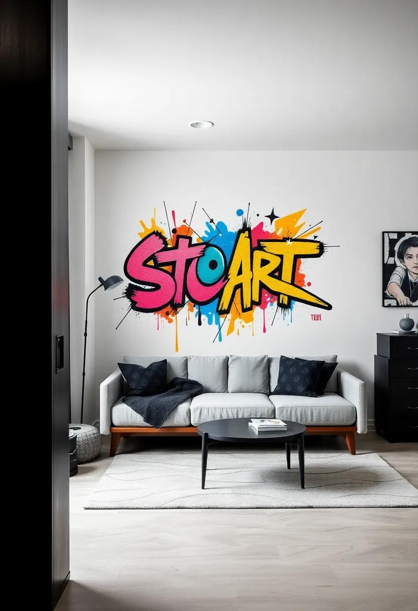 Maximizing Wall Space with Eye-Catching⁤ Street​ art displays