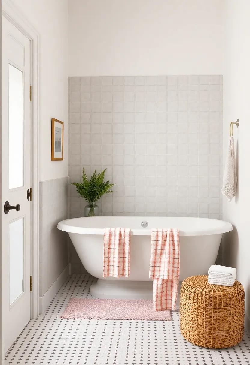 Classic Linens: Use towel sets in classic patterns,‌ like gingham or stripes, to add warmth and a ⁤touch of ⁢nostalgia to⁣ your bathroom décor