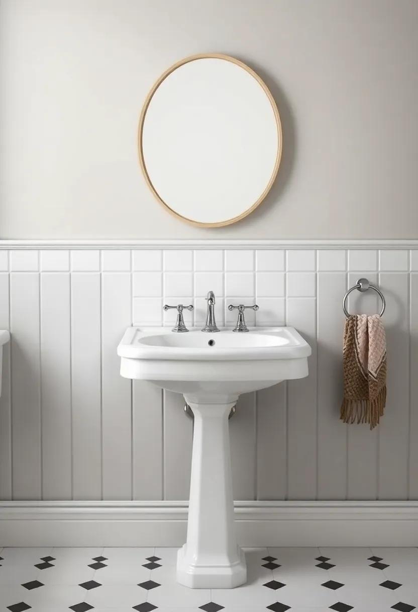 Pedestal Sinks: Install a‌ charming pedestal ‍sink ⁢for a classic look⁢ that saves space while providing functionality and ​style