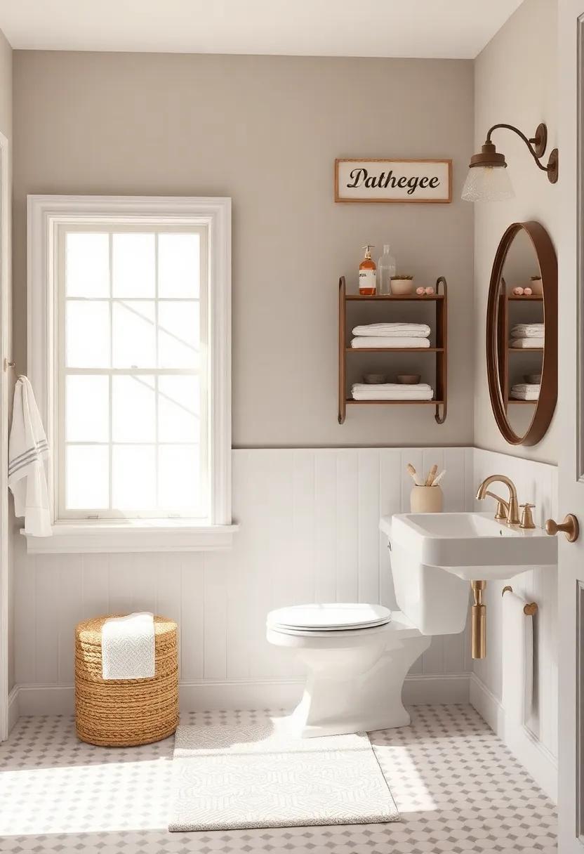 Personalized Details: ​Add character with personalized‌ touches, such as ⁢monogrammed towels or signage, that reflect ⁤your unique style while maintaining the ⁣vintage charm