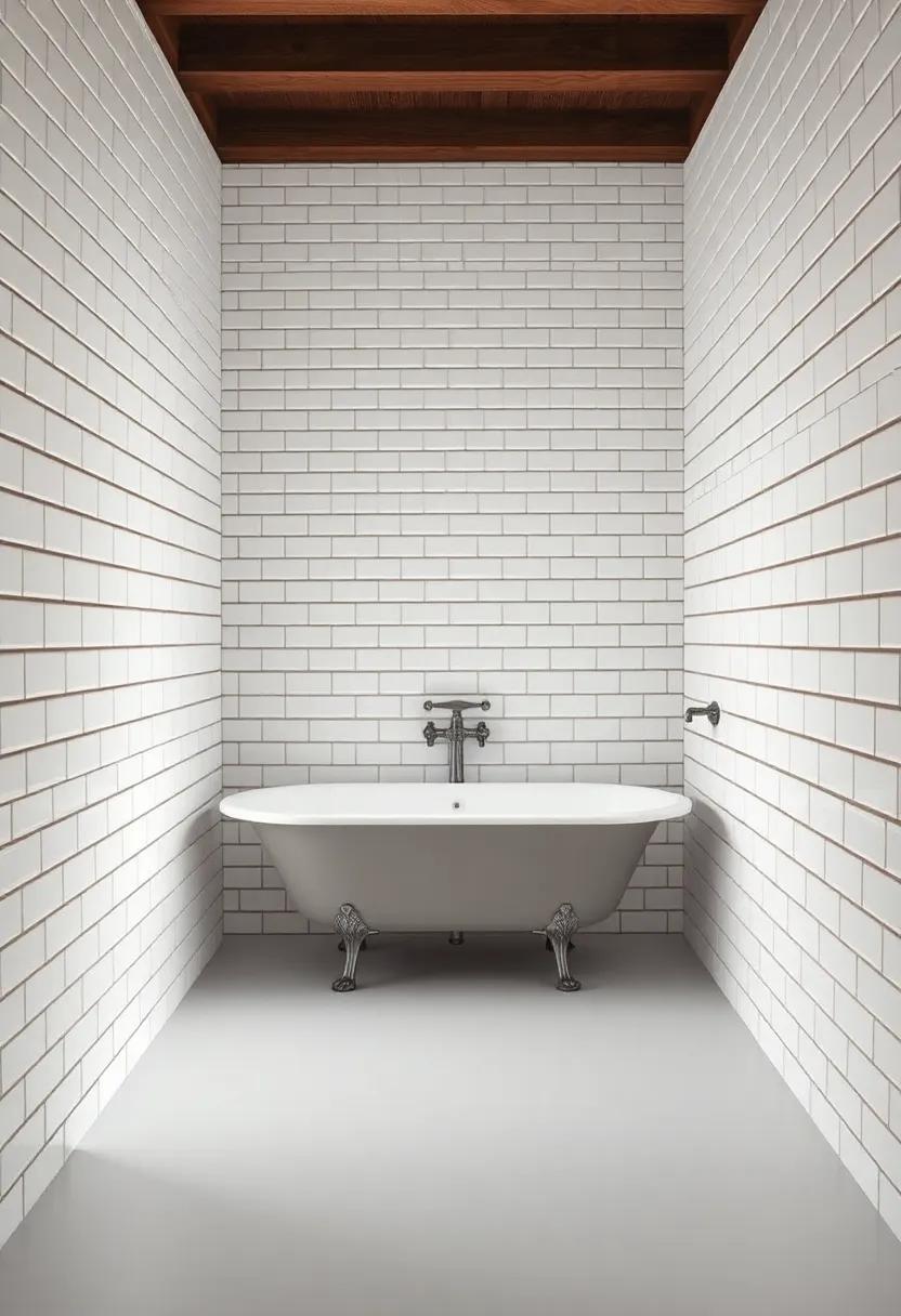Subway Tile walls: Opt ​for white subway⁤ tiles to create a clean, timeless look‌ while adding texture⁢ and character to your bathroom space