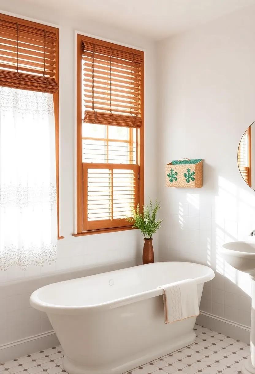 Window Treatments: Opt ​for ‌lace ​curtains or wooden blinds that ‍complement the vintage aesthetic while allowing natural light to filter through