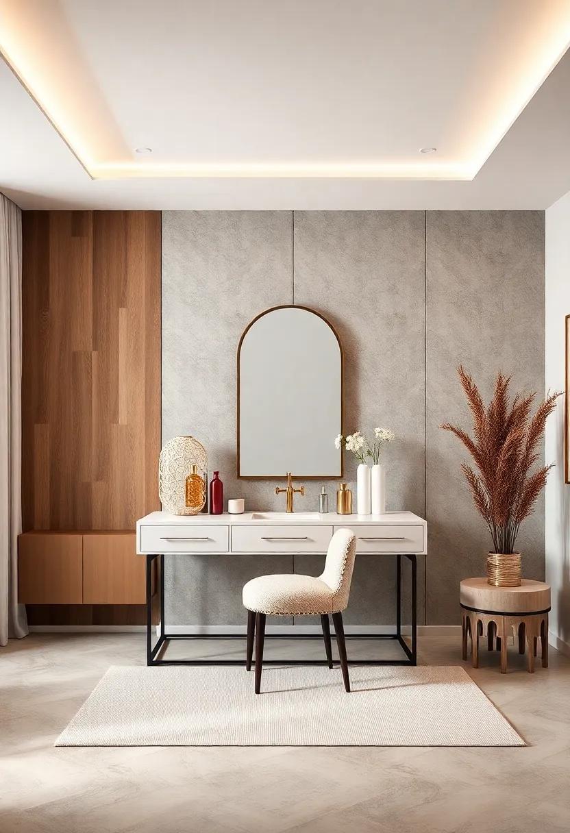 A Charming​ Vanity Area:⁢ Create a designated⁢ vanity space ⁢with a‌ stylish table and mirror, perfect ⁤for daily beauty routines