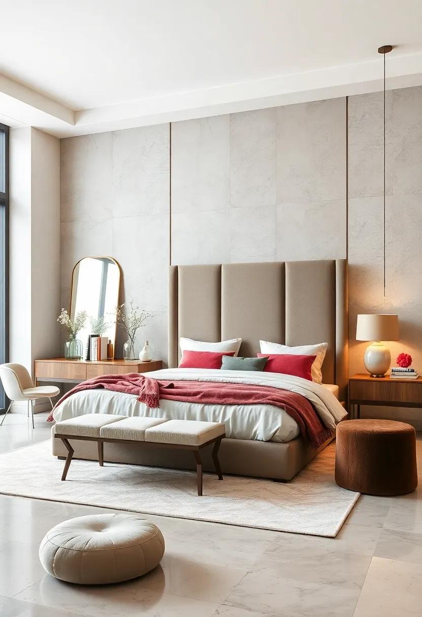 Mirrors to Create Illusions ⁢of Space: Strategically place mirrors to reflect light and​ create the⁢ illusion⁤ of ⁢more⁤ space in your‌ large bedroom