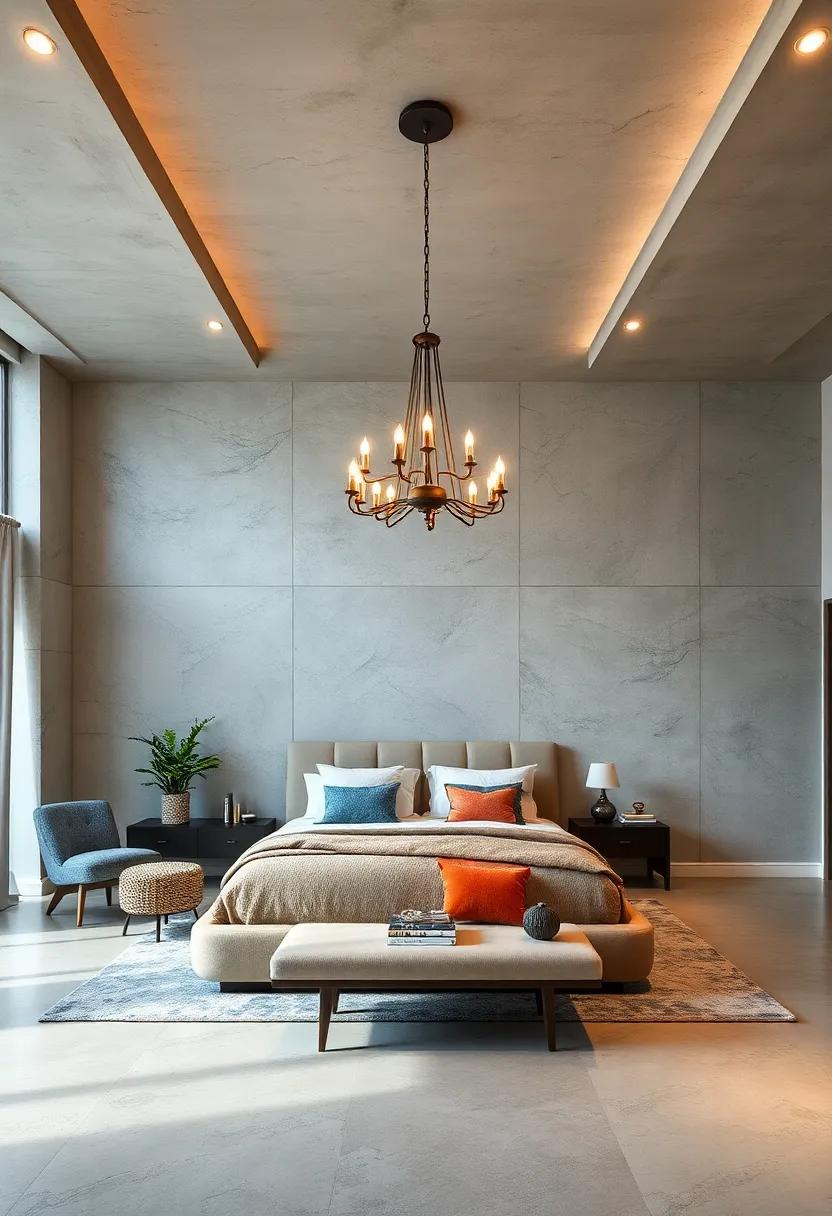 Overhead Lighting⁤ with⁣ Character: install a striking chandelier or pendant light⁢ that adds character and ⁤illuminates your spacious ​room elegantly