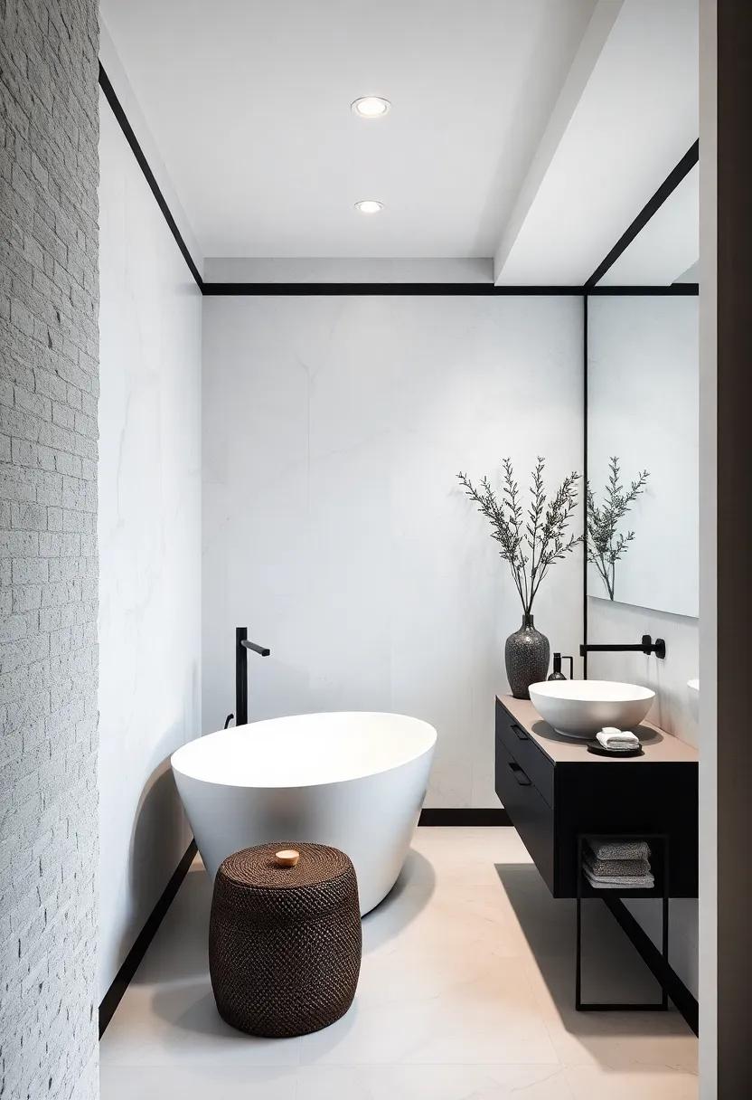 Bold Borders:‌ Use painter's tape to create bold black borders around⁣ the edge of walls or mirrors to add a trendy graphic⁤ element