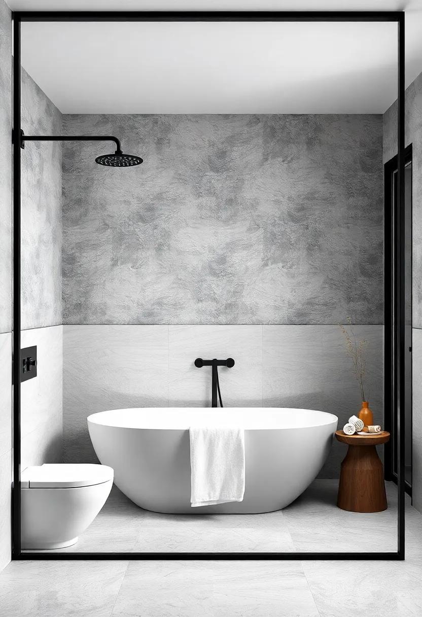 Dual ⁢shower Heads: Opt for⁤ a modern shower setup with dual black or ⁣chrome shower ‌heads ⁢for an added touch of sophistication and luxury