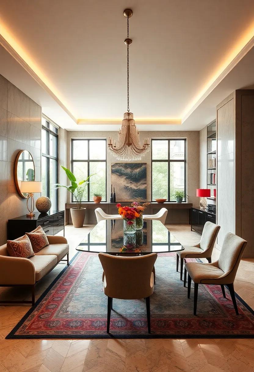 Art Deco Glam: Incorporate luxurious materials, rich hues, and ornate ‍details to‍ create a dining space that feels both sophisticated and opulent