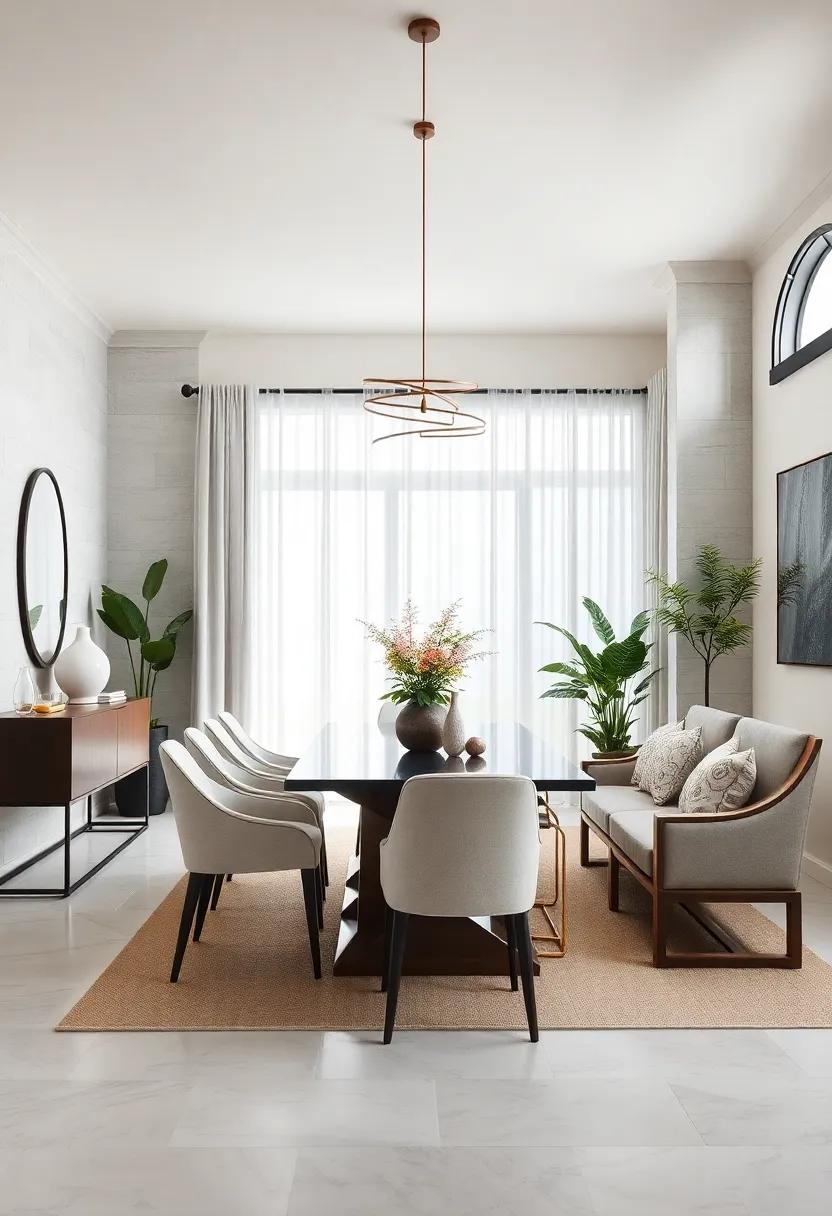 Elegant‌ Neutrals: Opt for a sophisticated palette​ of soft ‍whites,creams,and greys ⁤to ⁣create‌ a calm and elegant dining atmosphere