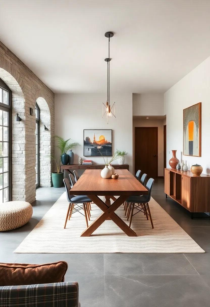 Rustic Industrial: ⁤Marry the ‍rugged charm of industrial design with rustic elements like a‍ farmhouse table to create a warm yet modern ⁤dining experience